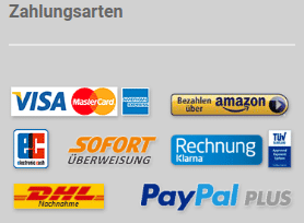 Zahlungsarten in Online-Shops